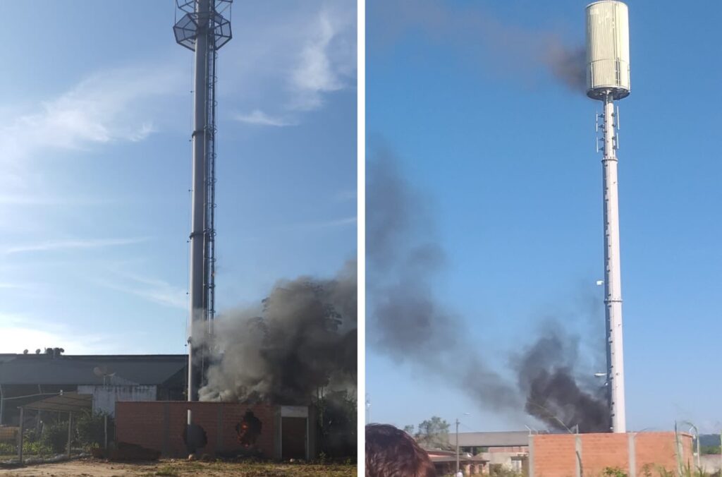 Supuestas Antenas 5G quemadas en Bolivia
